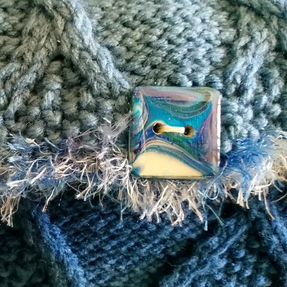 Hand Crafted Knit Pillow Ombre Cable Designer Throw Home Decor Cerulean …